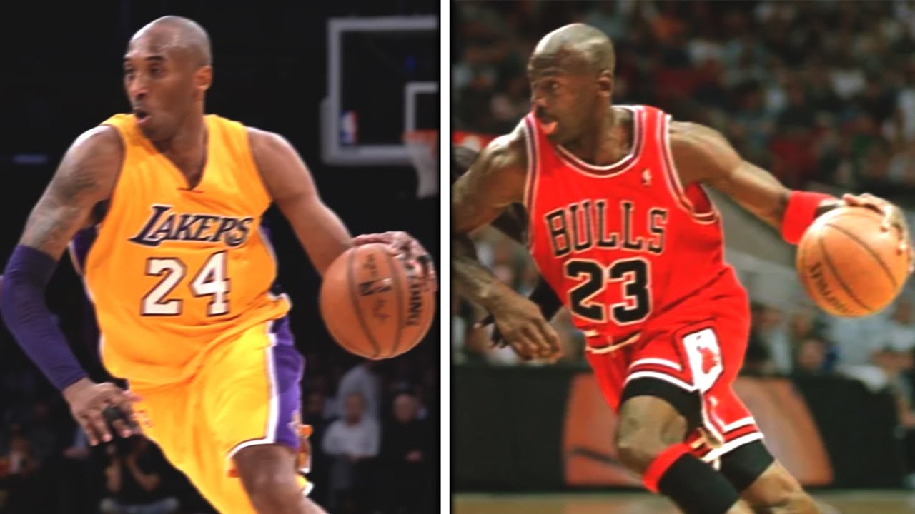 Kobe playing EXACTLY like MJ: identical plays side by side
