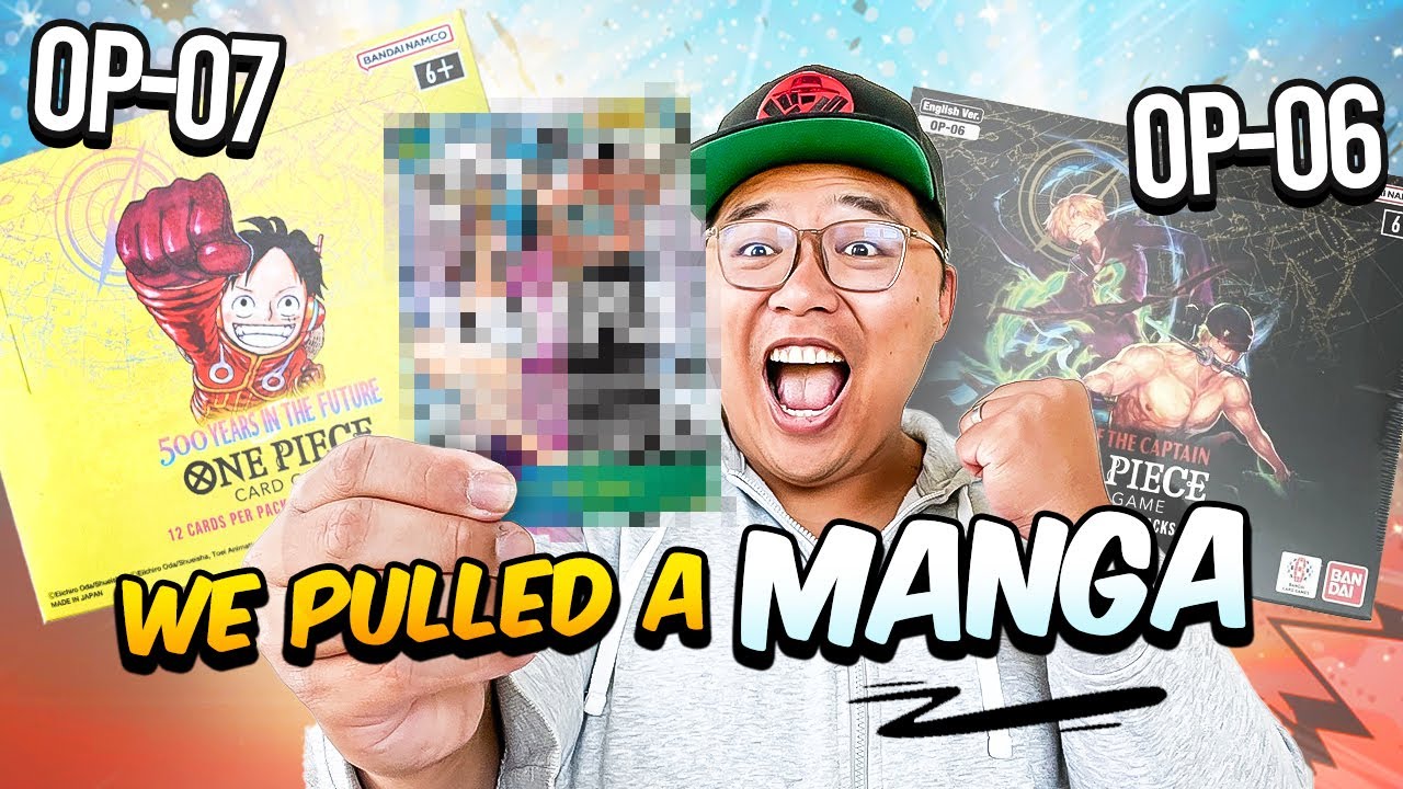 WE FINALLY PULLED A MANGA! One Piece TCG Booster Box Battle! Opening OP-06 vs. OP-07