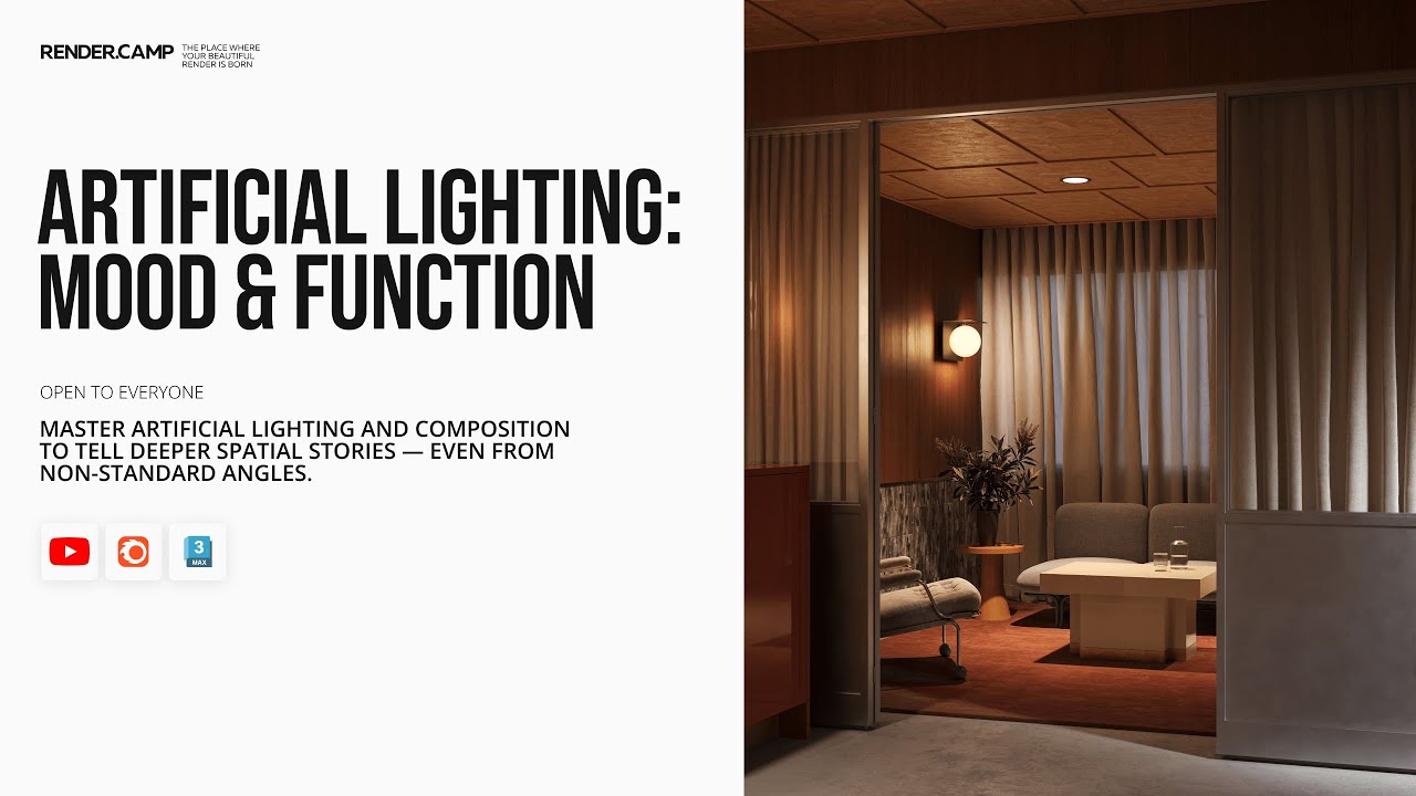Artificial Lighting in Interiors | 3Ds Max + Corona Beginner Tutorial