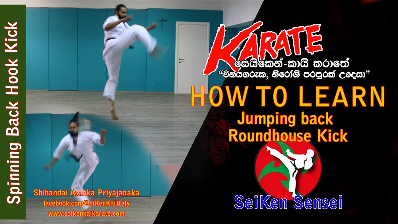 How to Learn Jumping back roundhous kick step by step | Tobi Ushiro Mawashi Geri | #kick