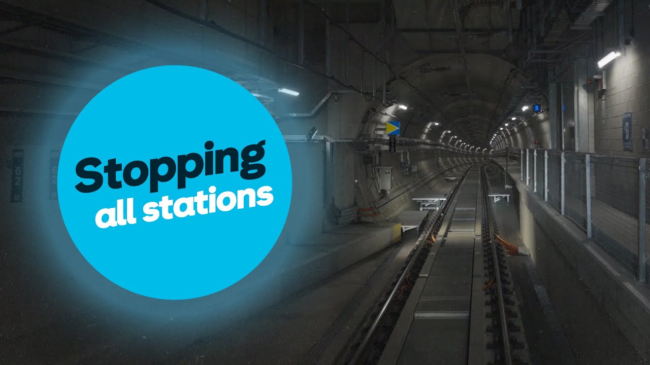 A real-time journey through the Metro Tunnel | Complete test trip