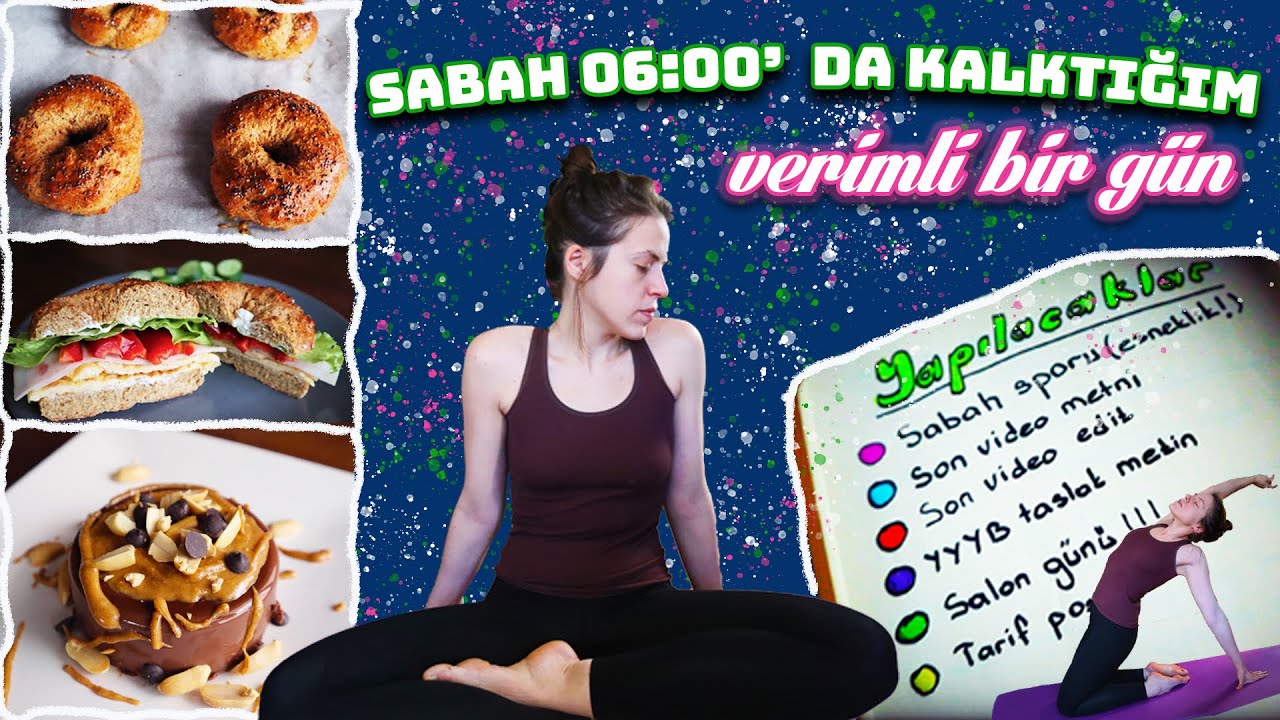 Hayatımı Düzene Sokuyorum / Sabah 6'da Kalktığım Verimli Bir Gün / Bir Günde Neler Yedim?