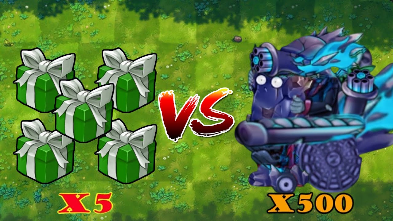 PVZ 1 Fusion 3.3 Challenge!! 5 Green Plants Box VS 500 Zombie Random - Who Will Win?