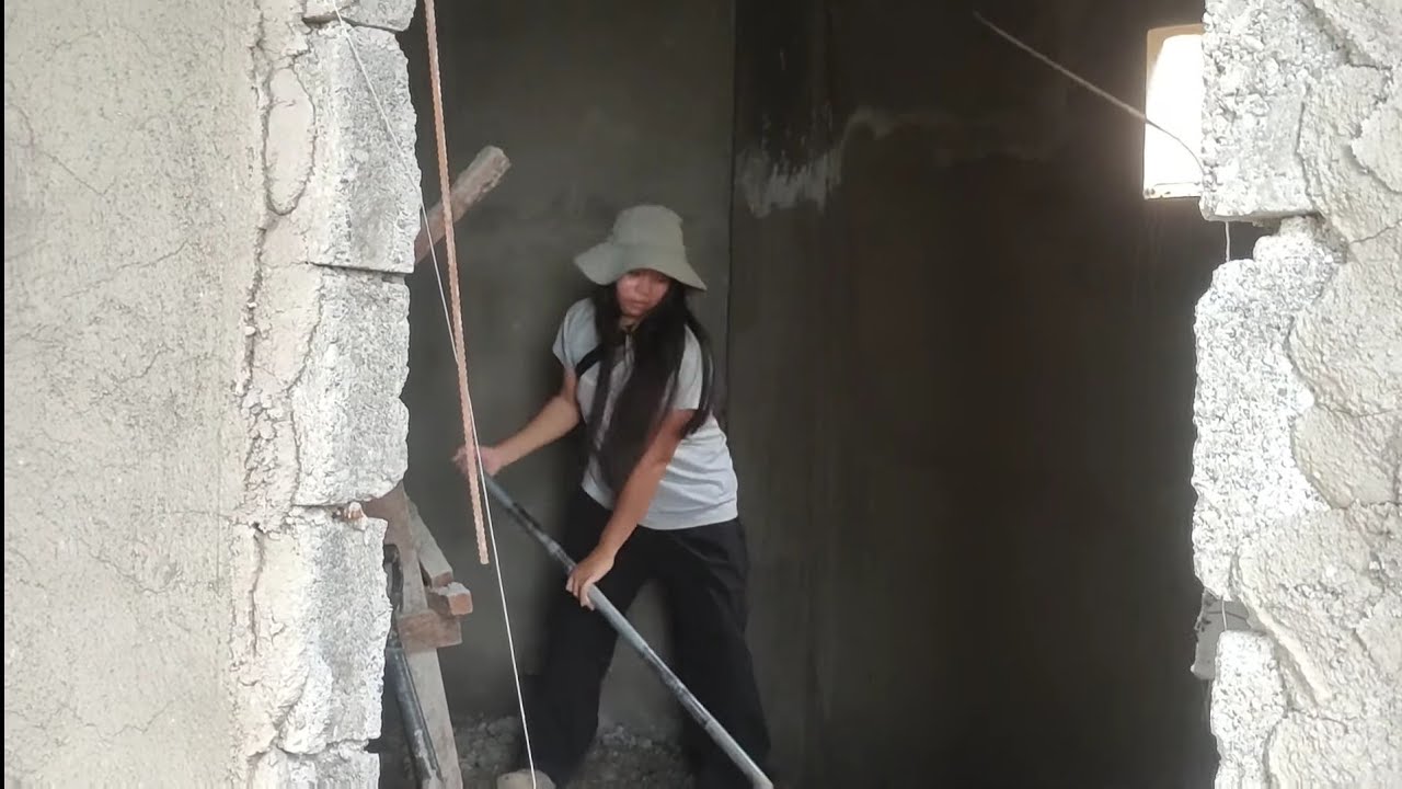 Foreigner Building in the Province | Wasps + Wife Digging + Kids Playing in the Construction Site