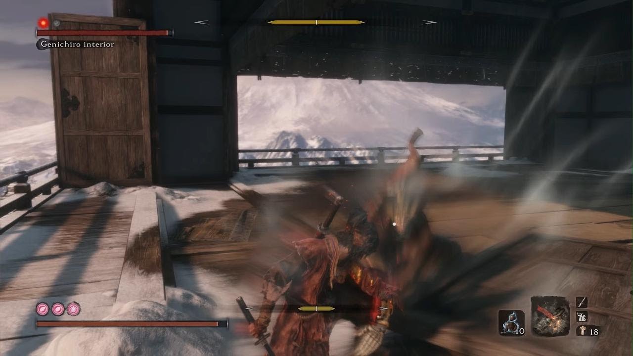 Sekiro vs Genichiro interior