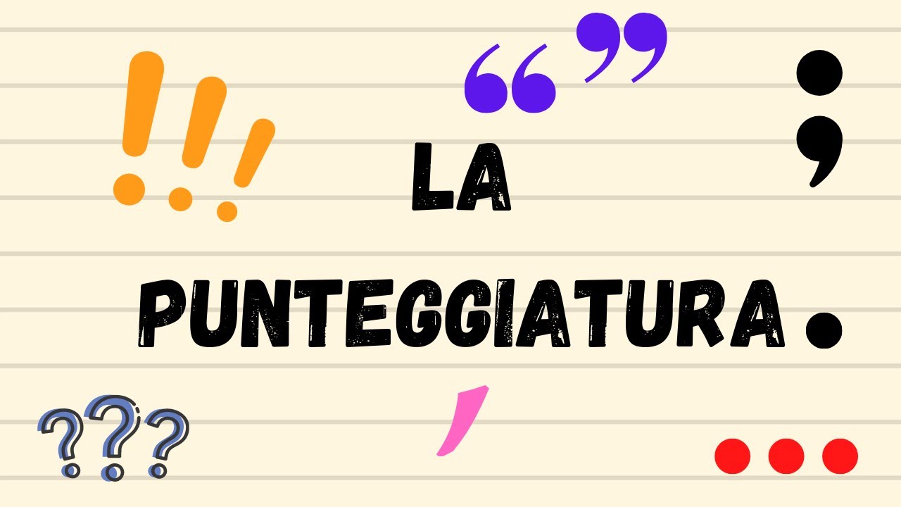 La punteggiatura. Italiano classe 2°.