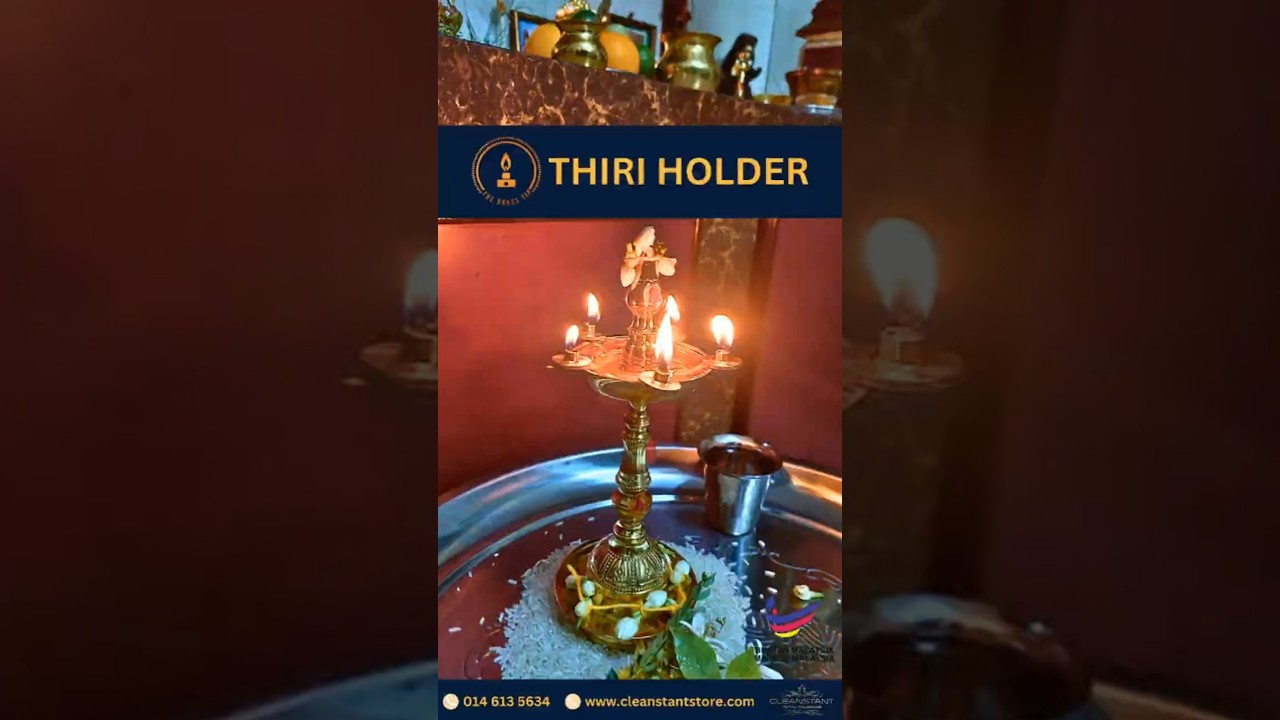 Thiri / Wick Holder for Vilakkus Worldwide Shipping