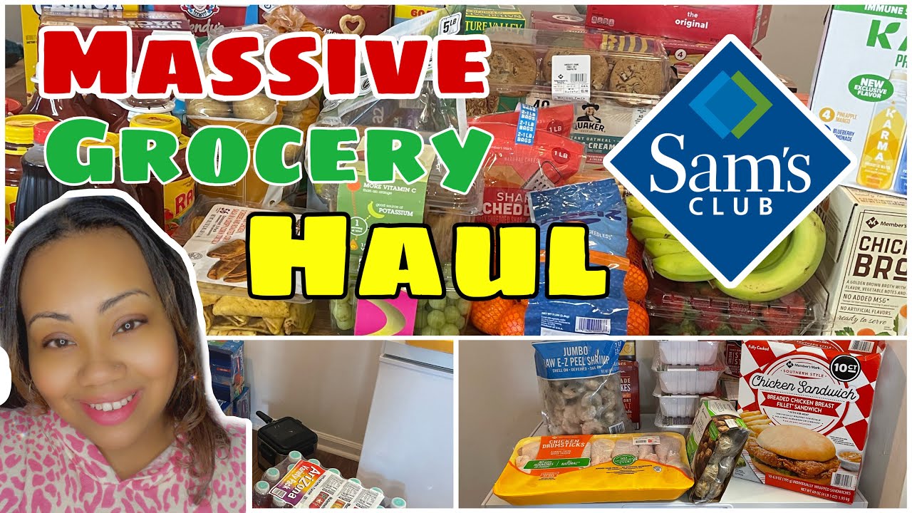 MASSIVE SAM'S CLUB GROCERY HAUL | 2022 SPRING BREAK STOCK UP