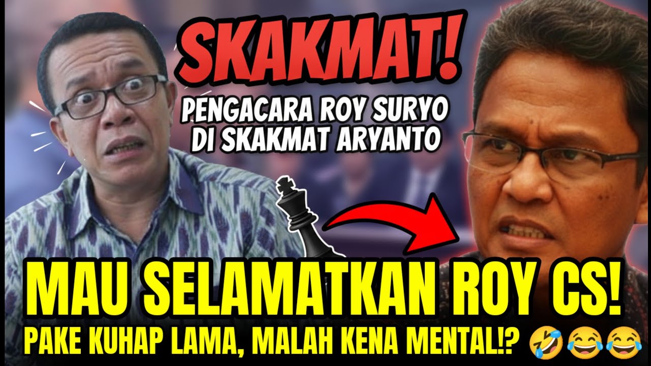 GEGER LAGI! BERHARAP DISELAMATKAN KUHP LAMA, PENGACARA ROY SURYO PUCAT SAAT DI SKAKMAT PENASEHAT INI