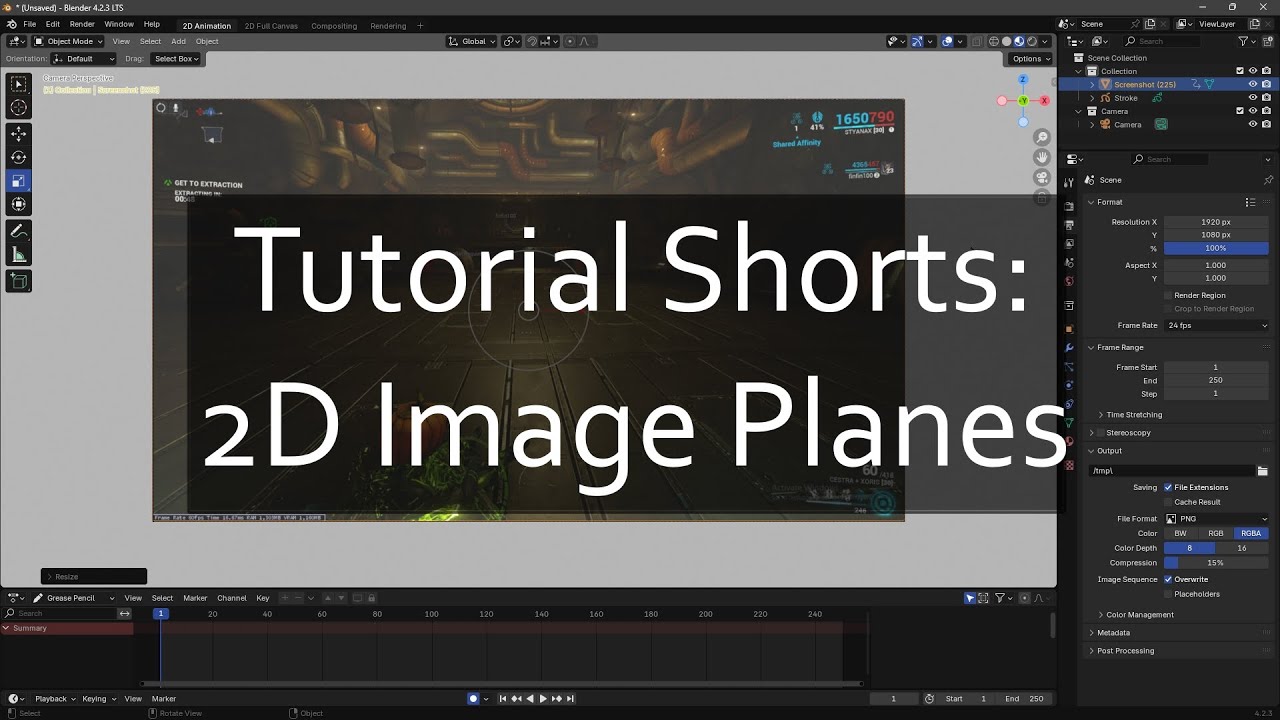 How to add a background to your 2D animation in blender | Blender 4.2