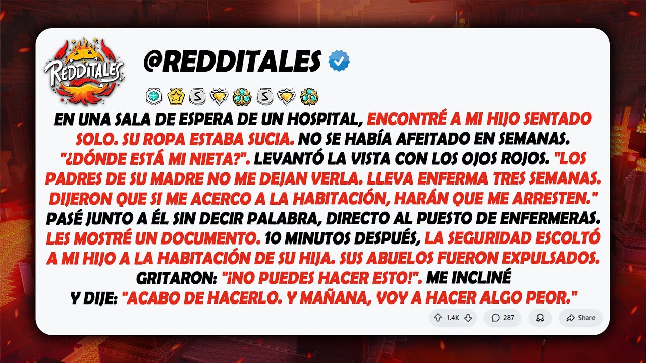 A mi hijo no le permitían ver a su hija enferma. Mostré un documento. Sus suegros fueron expulsados.