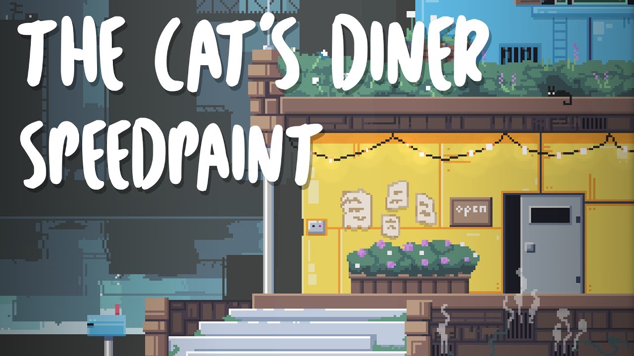 The Cat's Diner - Pixel Art Speedpaint