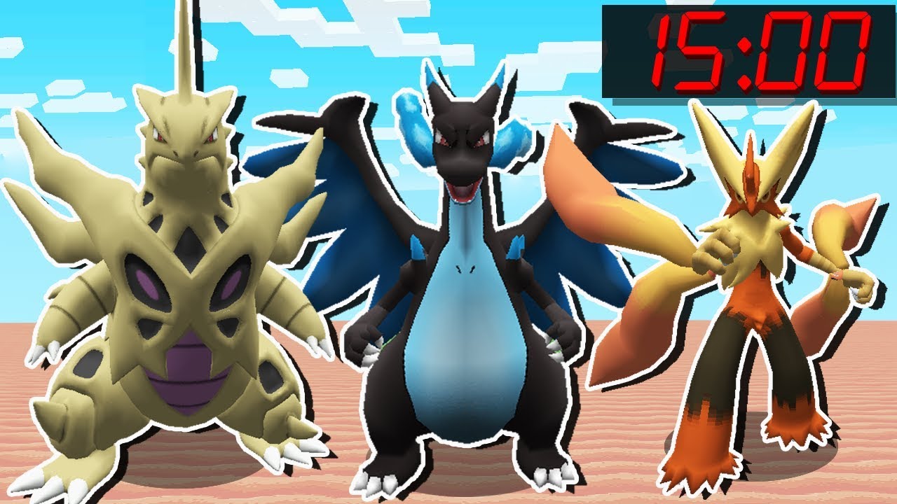 Minecraft Pokémon #35: 15 MINUTOS SÓ DE BOSS MEGA POKEMÓN SHINY!!!