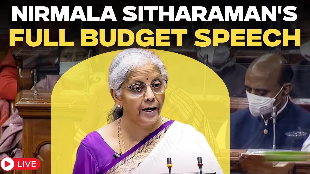 UNION BUDGET LIVE | Nirmala Sitharaman's Full Budget Speech From Parliament | Budget 2026 Live