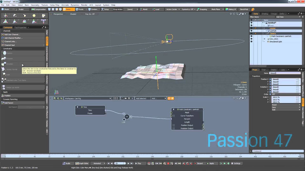 Creating Camera Rig In Modo