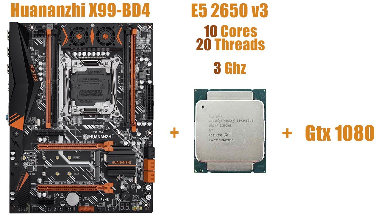 Huananzhi X99-BD4 + Xeon E5 2650 v3 + 32Gb Ram + Gtx 1080. Тесты в  cинтетике + игры.