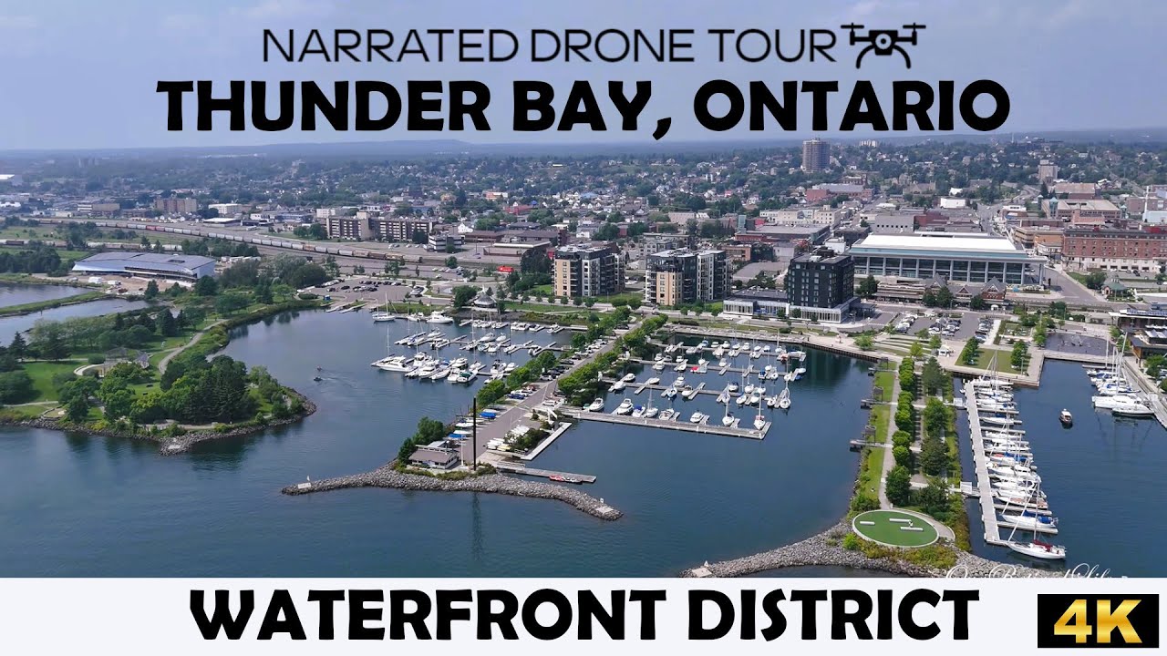 🌊, Thunder Bay, Ontario - Waterfront District 🏙️ 4K Drone