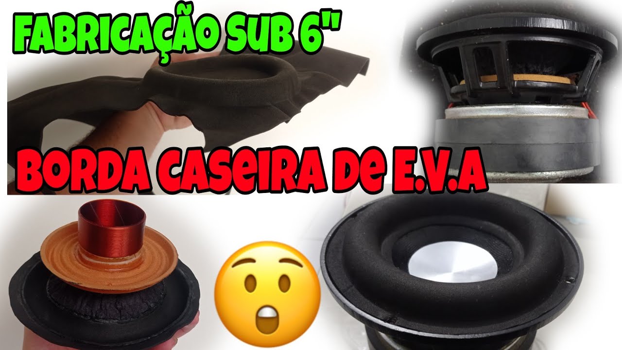 Fabricação Caseira - Subwoofer 6 Pol. bruto + Medição de SPL