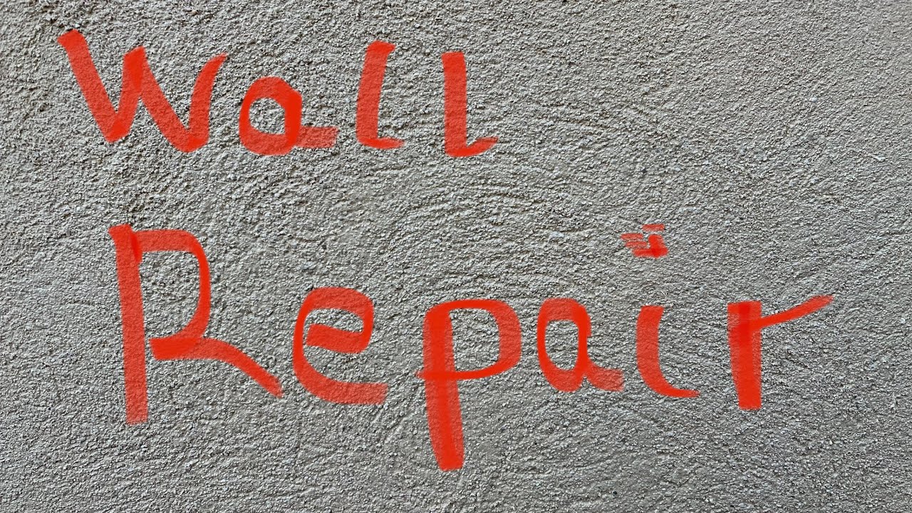 Repairing Outside K-Rend Wall - Do it Yourself