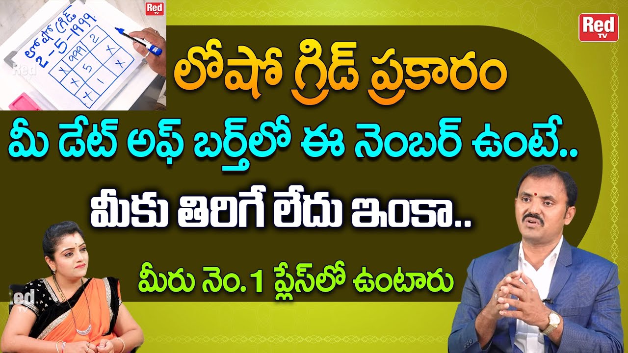 లోషో గ్రీడ్ ప్రకారం మీ డేట్ అఫ్ బర్త్ లో ఈ నెంబర్ ఉంటే..మీకు తిరిగే లేదు | Wishwamksen | RedTV