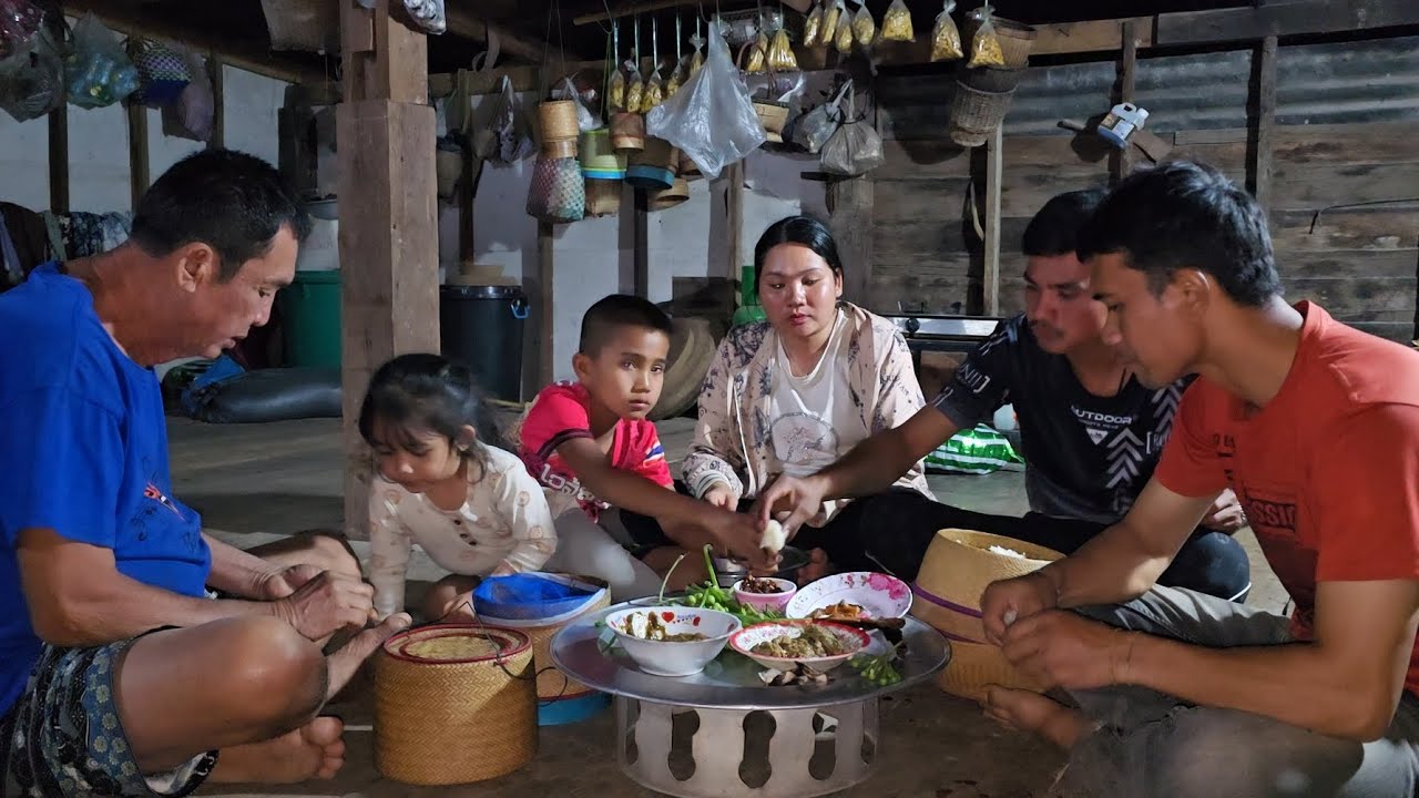 #กินข้าวแลงลาบปลายายเขียวชื้อมาไห้