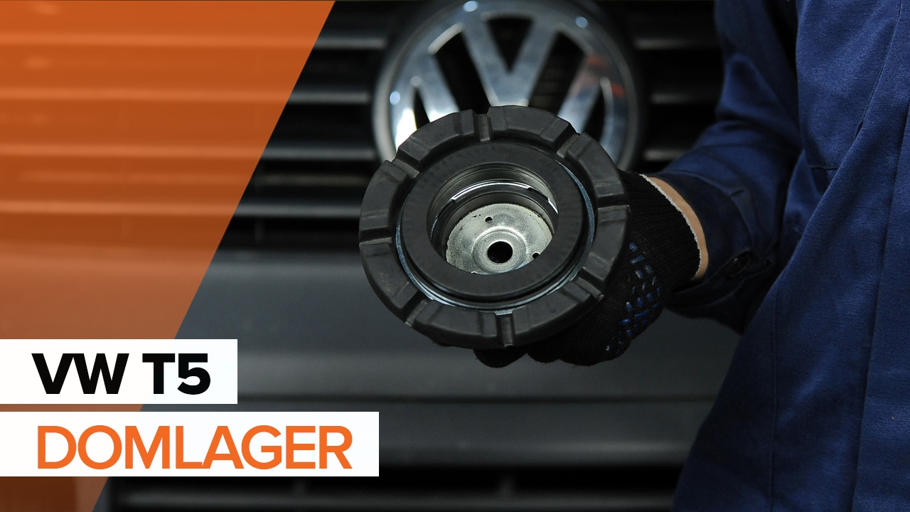 Wie VW T5 TRANSPORTER Domlager wechseln [AUTODOC TUTORIAL]
