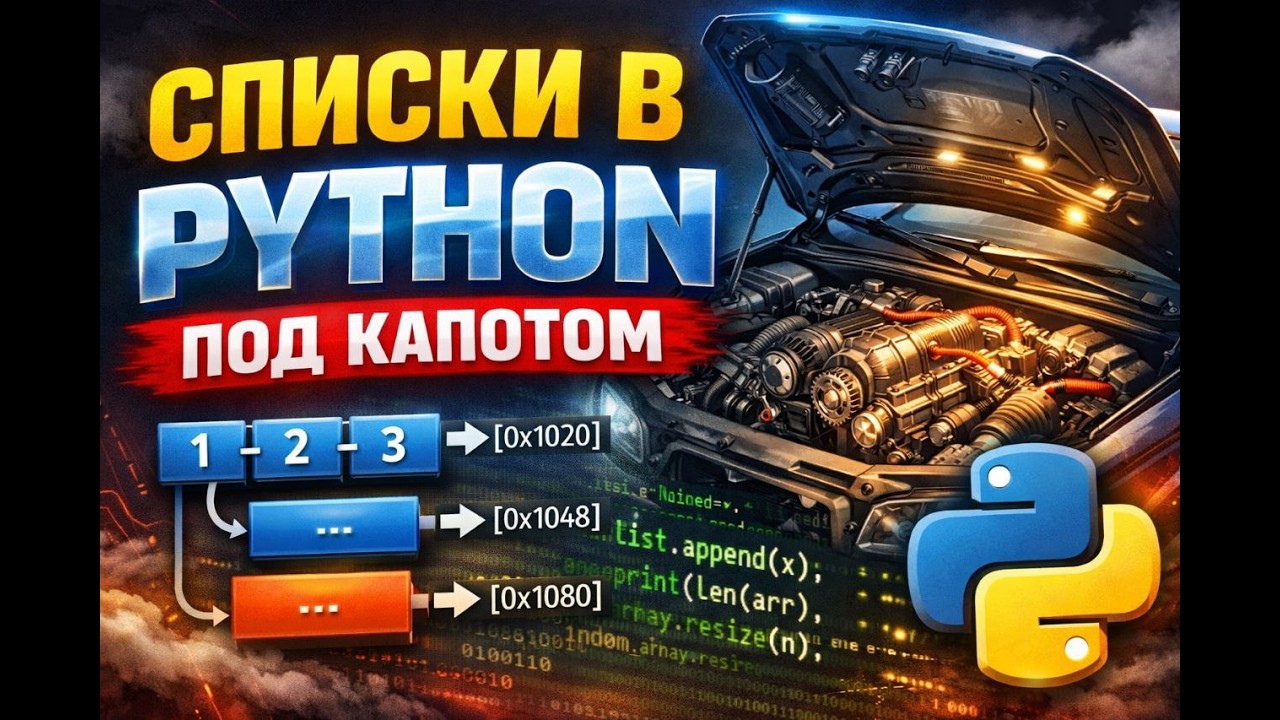 списки пол капотом в python