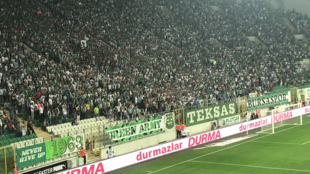 Bursaspor Akhisar 3. Gol stancu Tribün çekimi