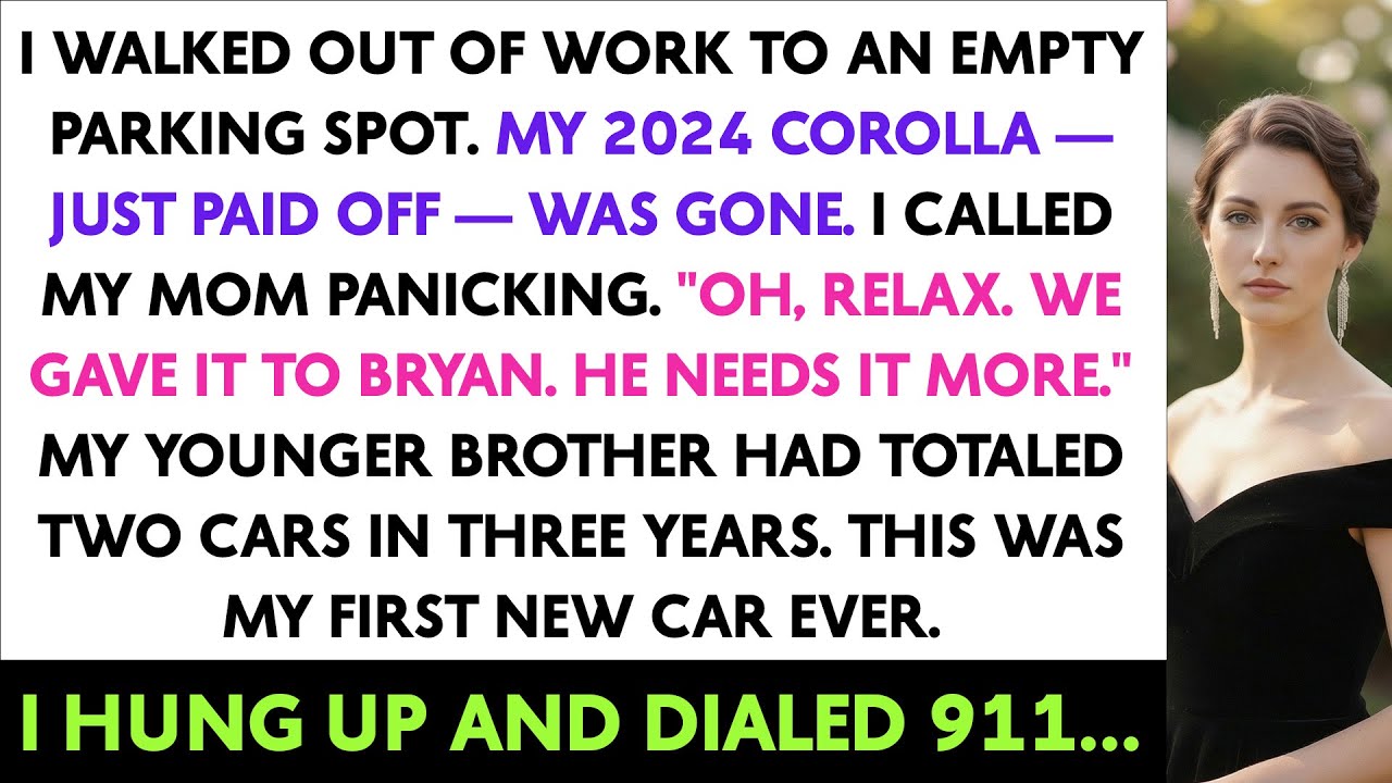 I Walked Out Of Work To An Empty Parking Spot. My 2024 Corolla — Just Paid Off — Was Gone. I Called
