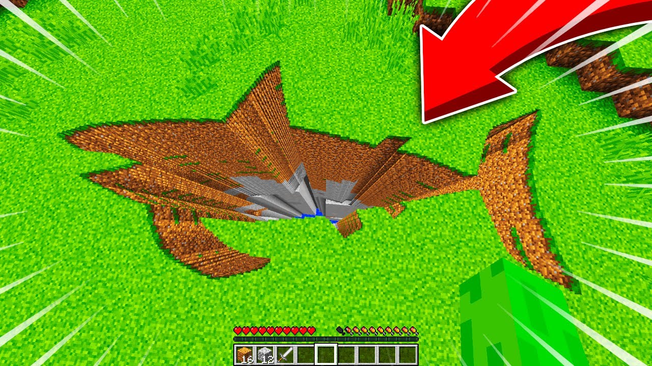 QU'Y A-T-IL DANS LE TROU REQUIN SUR MINECRAFT !? 🦈⚠️ SCP 1057 préhistorique ? Famille Diabolo