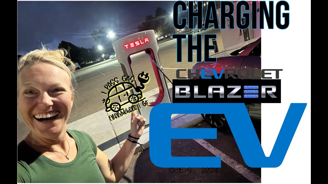 Telsa Super Charger  with CCS to NACS adapter Chevy Blazer EV