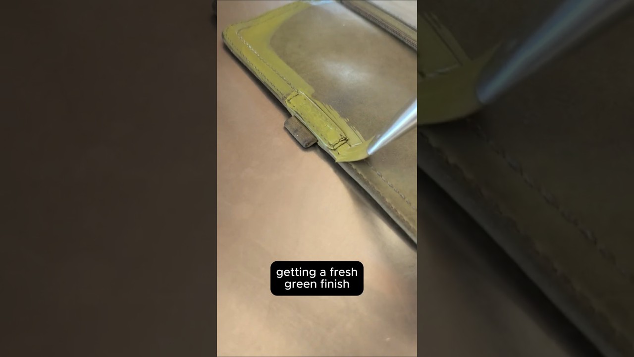 Tax day lamentations with restoration of #leatherwallet #taxes #shorts #equalrights #leatherrepair