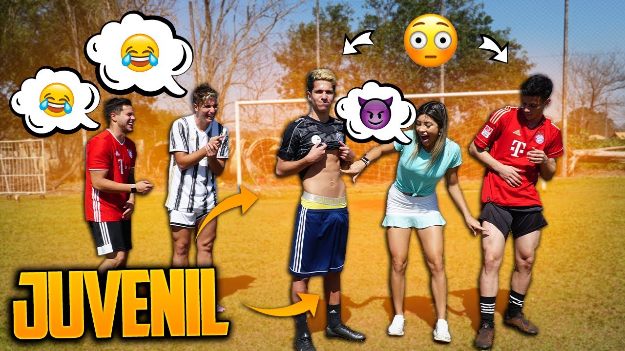 MINHA NAMORADA DEIXOU OS JUVENIS COM VERGONHA NO FUTEBOL!!