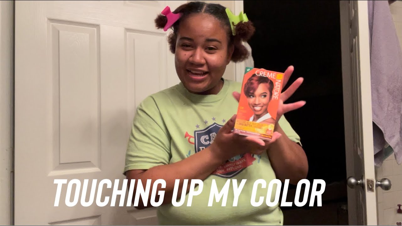 Creme of Nature Moisture Rich Hair Color | Touching Up My Color