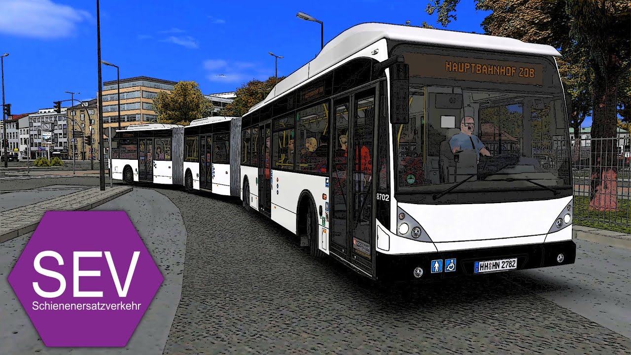 OMSI 2 Hamburg Hafencity Schienenersatzverkehr im Doppelgelenkbus ☆ Let's Play OMSI 2 | #802