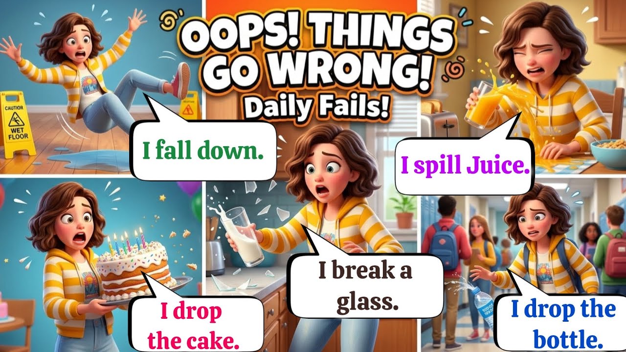 When Things Go Wrong in Daily Life | Short and Simple English Sentences