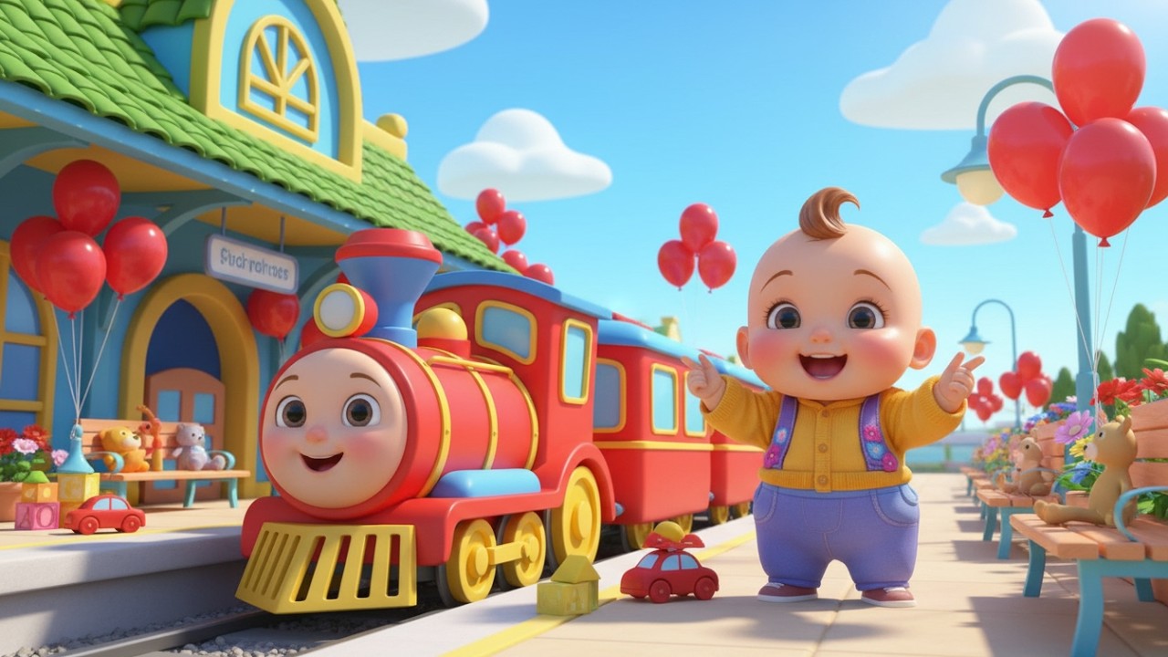 Canción del Tren de Colores | canciones infantiles para niños | Baby Song, Aprende Colores