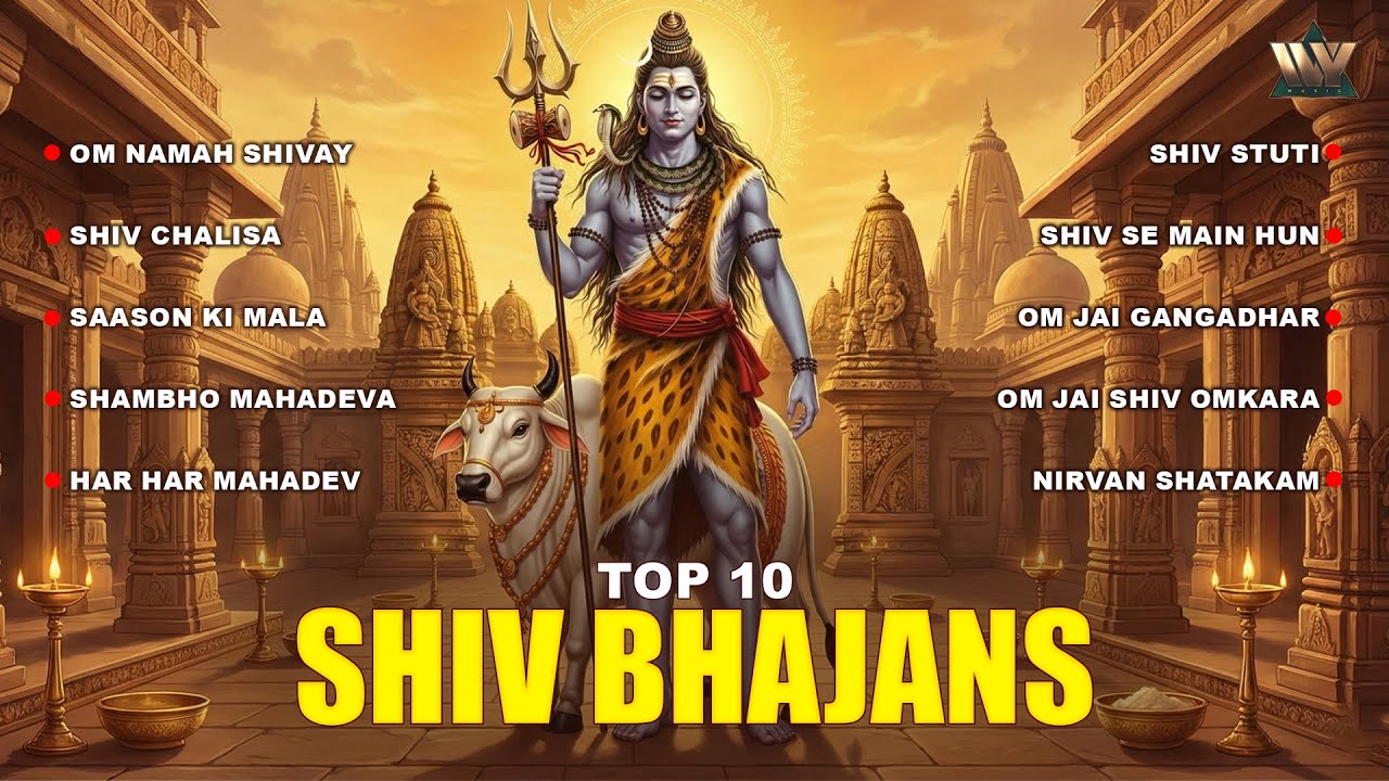 Top 10 Shiv Bhajans | Best Mahadev Devotional Songs | Nonstop Shiva Bhakti | Bhakti Songs