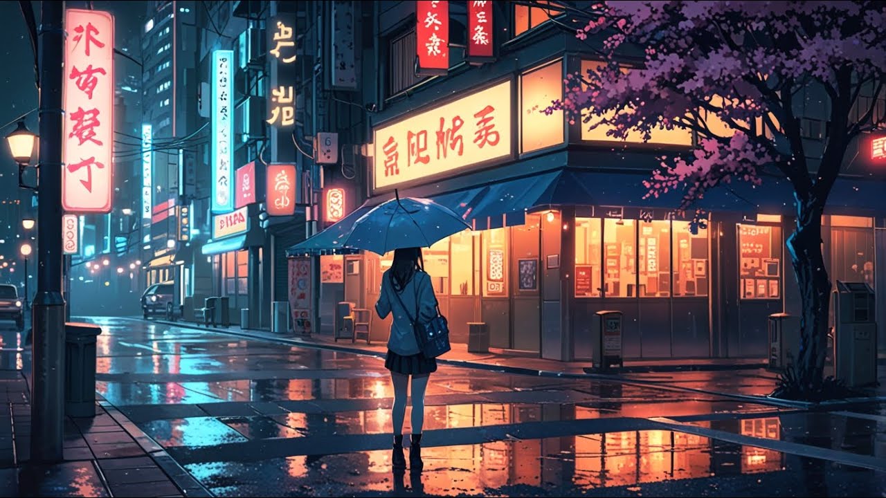 Quiet Lofi & Rainy Tokyo Streets 🌧️🖤