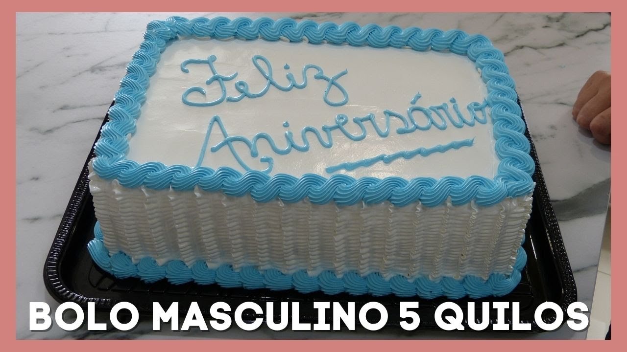 Bolo Masculino - 5 Quilos