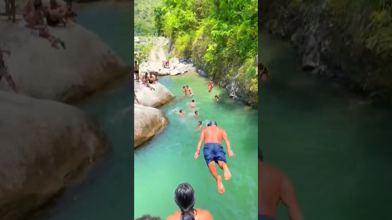 SISNERI 🇳🇵 Natural swimming pool- Watch Full video on Youtube #shorts #Sisneri #RaZan #travel