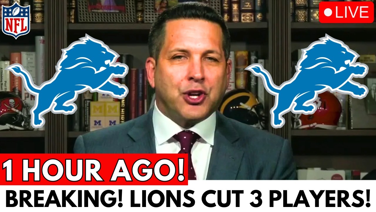 🚨NFL BOMBSHELL! LIONS CUT 3 STAR PLAYERS AND STUN FANS WITH SURPRISE ROSTER MOVE! DETROIT LIONS NEWS