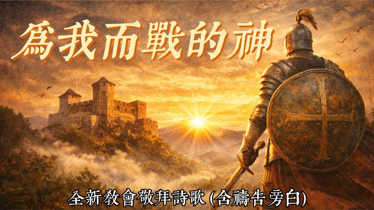 【🎶💗中文敬拜歌曲】《为我而战的神》(诗篇 144) “耶和华—我的磐石是应当称颂的！他教导我的手争战，教导我的指头打仗。他是我慈爱的主，我的山寨，我的高台，我的救主，我的盾牌，是我所投靠的…”