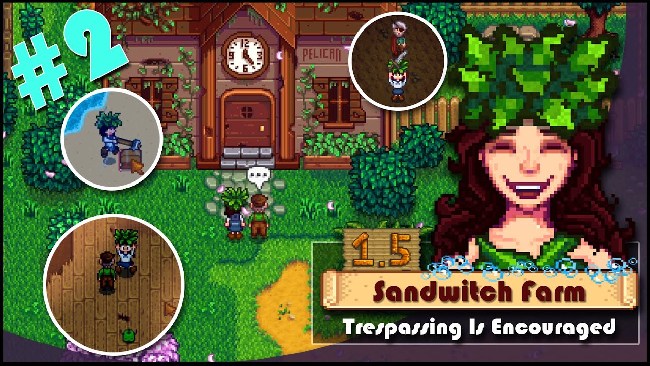 🥪Stardew Valley 1.5 Beach Farm | SandWitch Farm | Trespassing is Encouraged? | #2