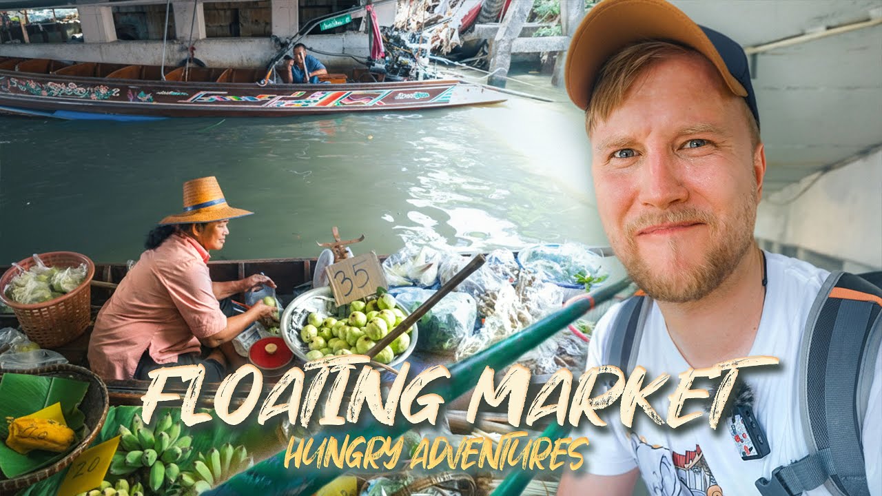 Visiting the Best Floating Market in Bangkok / Travel Thailand in 2024 / Local Thai Food Tour