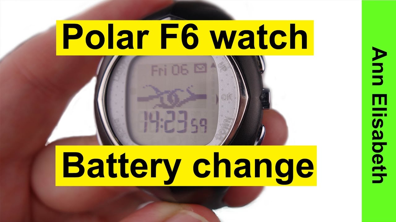 Tech: Polar F6 watch battery replacement