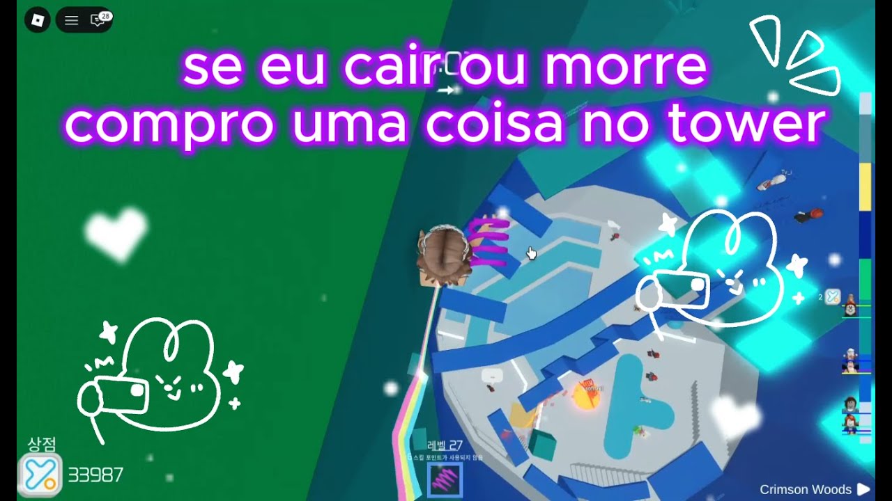 Tower of Hell mais se eu CAIR ou MORRER vou tem que compra uma Coisa-Yumi Gamer YT
