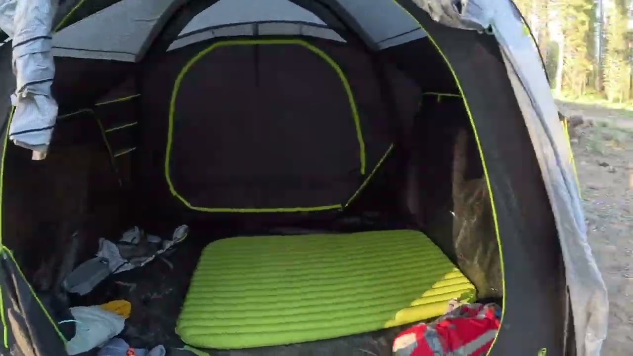 Zempire aerospeed inflatable tent at dispersed campsite