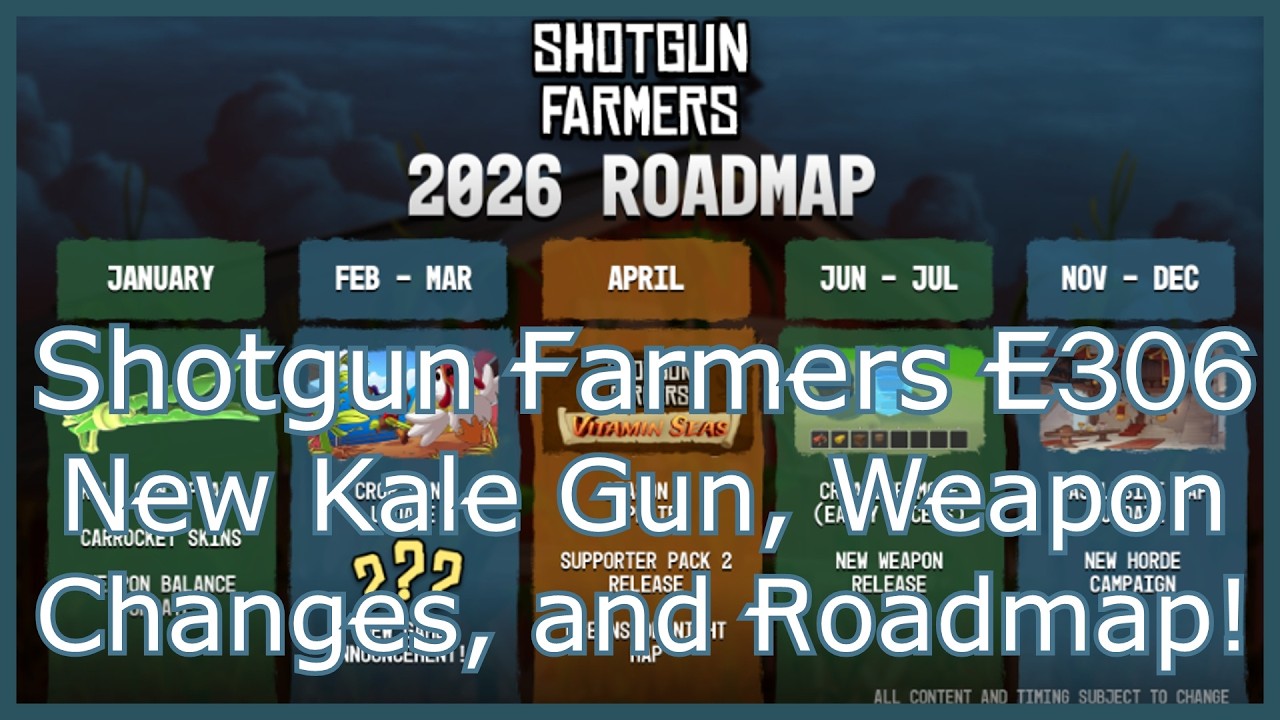 Shotgun Farmers E306: New Kale Gun, Weapon Buffs & Nerfs, and Roadmap for 2026!