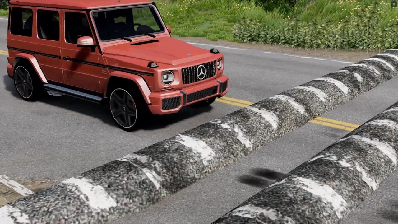 Cars vs Speed bumps Compilation #38 BeamNG.drive | BeamNG-Cars TV live 20